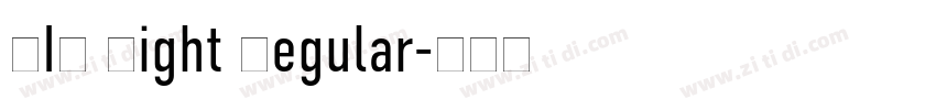 DIN Light Regular字体转换